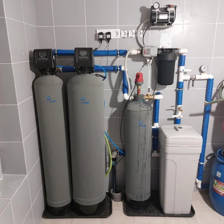 Монтаж системы водоочистки